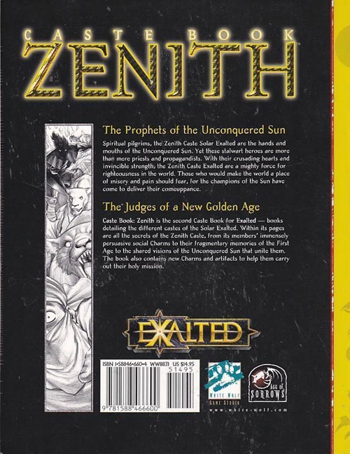 Exalted - Caste Book Zenith (Genbrug)